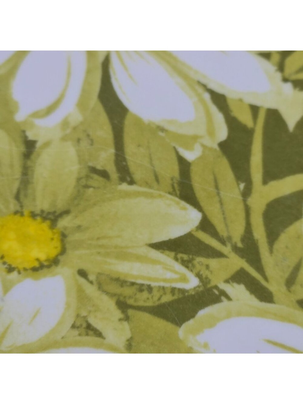 VTG 1970s Melamine Dinner Plates Beverly Prolon Olive Green White Daisy Floral - Picture 12 of 13